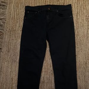 Black men’s straight leg jeans
